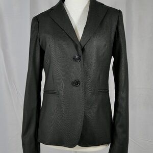Max Mara Virgin Wool Silk Blended Two Button Blazer